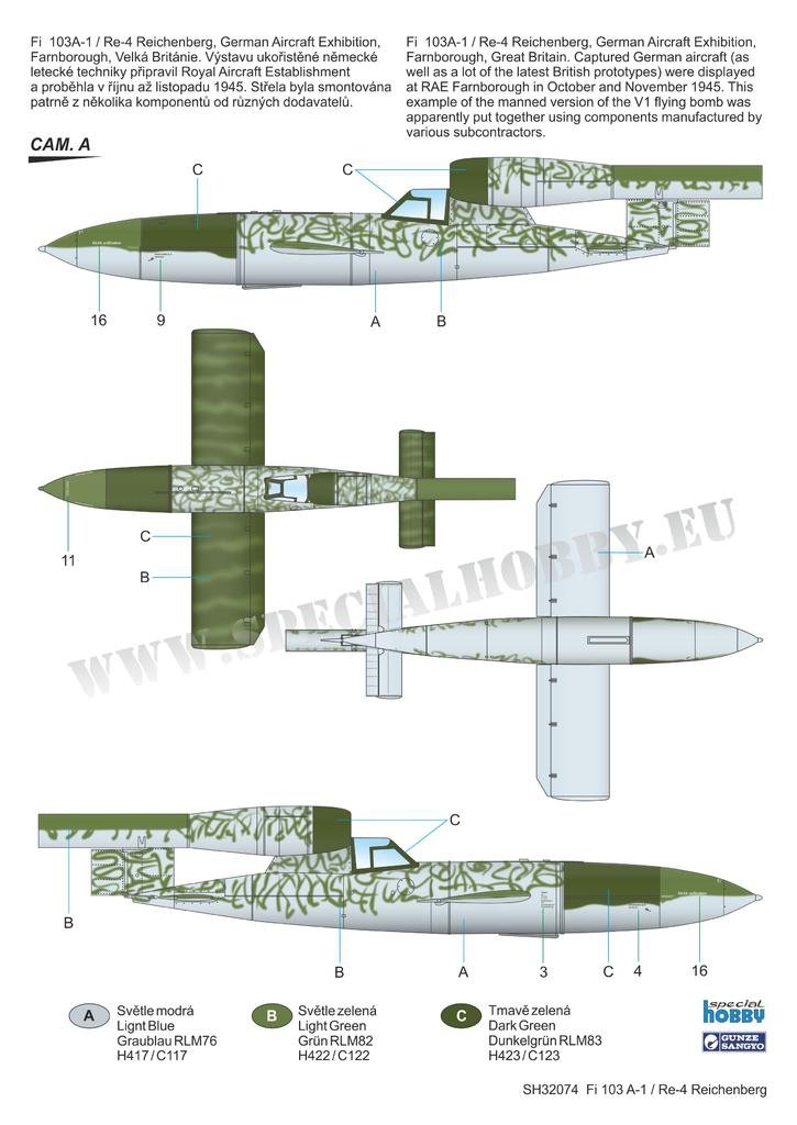 Special Hobby 32074 Fieseler Fi 103R / V-1 Reichenberg 1/32 – zdjęcie 4