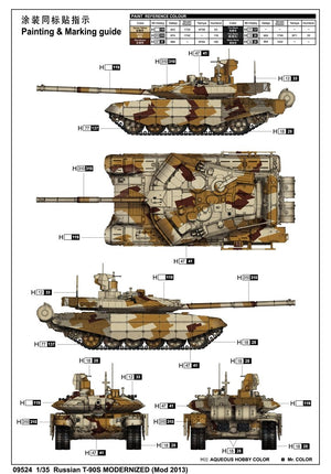 Trumpeter 09524 Russian T-90S MODERNIZED Mod 2013 1/35 – zdjęcie 2