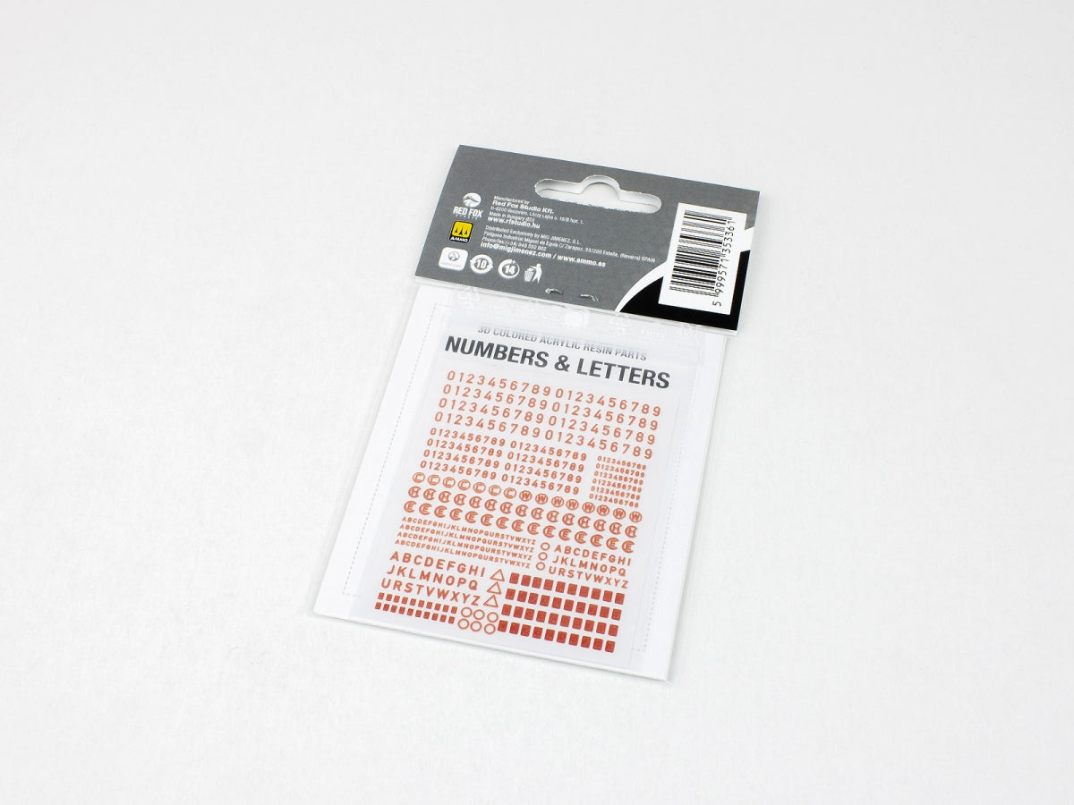 Red Fox Studio QS-35017 Numbers and Letters for US AFV&amp;#39;s vol.01 1/35 – zdjęcie 2