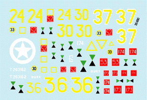 Star Decals 35-890 33rd Armoured Brigade 1944-45 1/35 – zdjęcie 2
