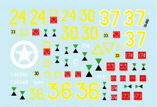 Star Decals 35-890 33rd Armoured Brigade 1944-45 1/35 – zdjęcie 2