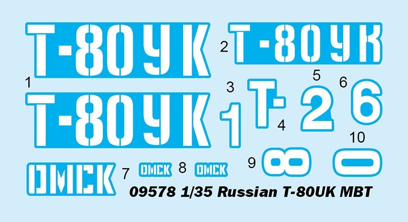 Trumpeter 09578 Russian T-80UK MBT 1/35 – zdjęcie 3
