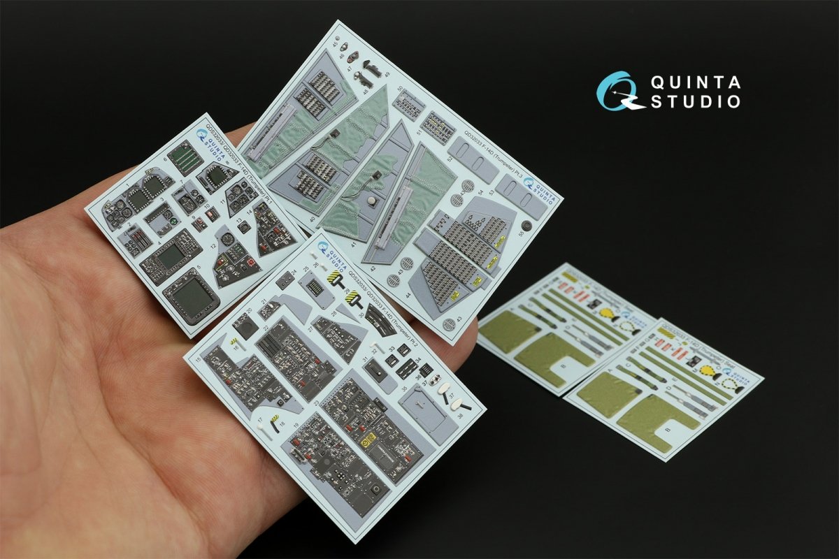 Quinta Studio QD32033 F-14D 3D-Printed &amp;amp; coloured Interior on decal paper ( Trumpeter ) 1/32 – zdjęcie 13
