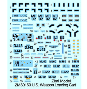 Zimi Model 80160 U.S. Weapon Loading Cart 1/48 – zdjęcie 3