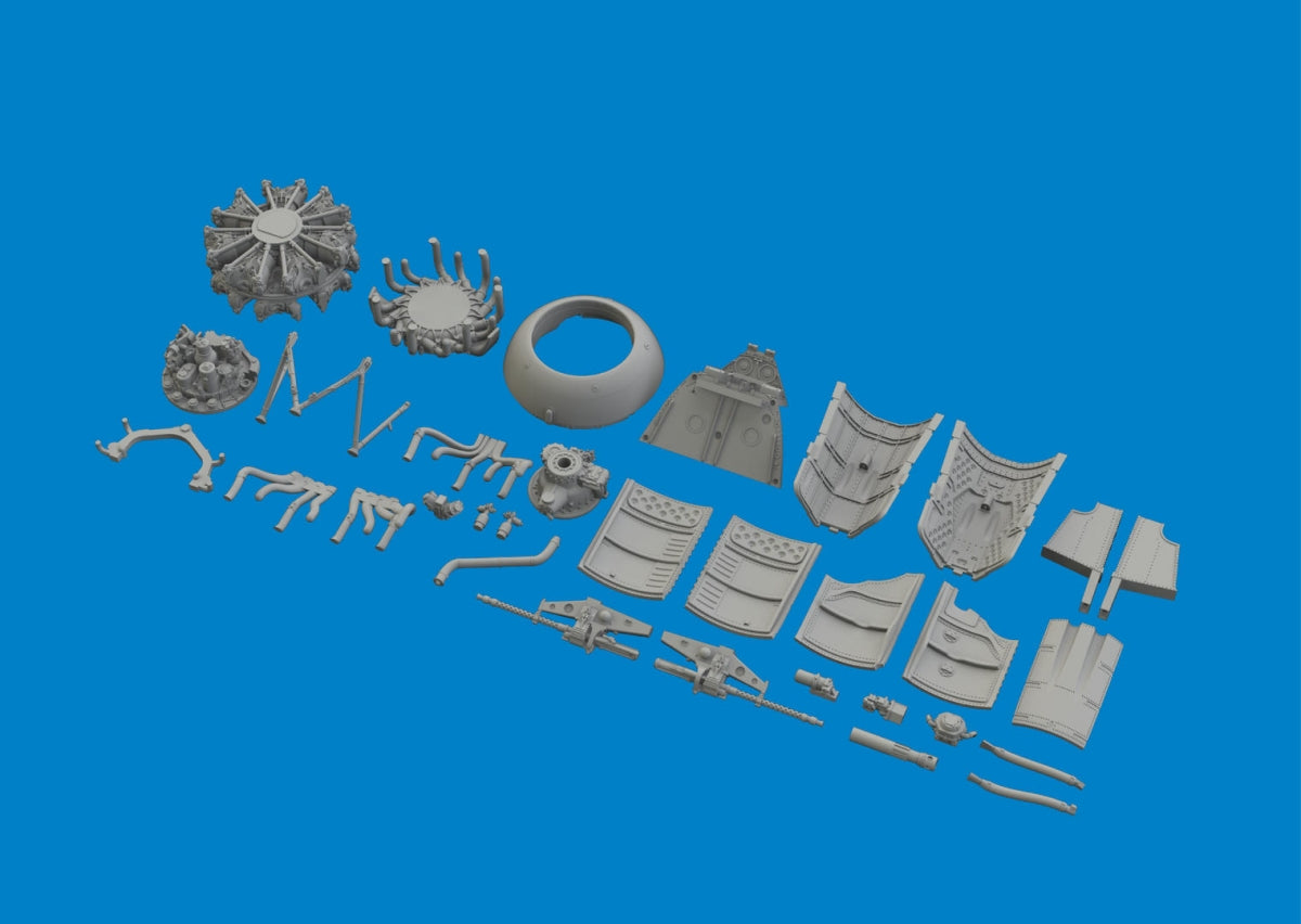 Eduard 6481102 Fw 190A-6 engine &amp;amp; fuselage guns EDUARD 1/48 – zdjęcie 4