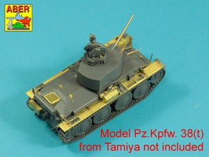 Aber 48041 Pz.Kpfw..38 (t) Ausf. E/F/G Niemiecki czołg Pz.38 (t) cz.2-błotniki / German tank Pz.Kpfw. 38 (t) Ausf.. E/F/G Vol.2-Fenders 1/48 – zdjęcie 14