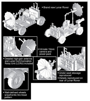 Dragon 11015 Apollo 17 &amp;quot;The Last J-Mission&amp;quot; CSM + LM + Lunar Rover 1/72 – zdjęcie 6