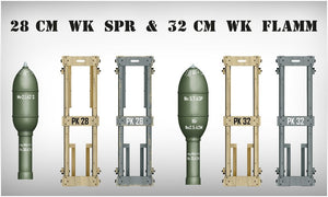 MiniArt 35269 GERMAN ROCKET LAUNCHER with 28cm WK Spr &amp;amp; 32cm WK Flamm 1/35 – immagine 3