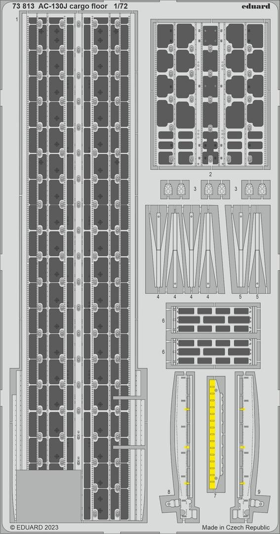 Eduard 73813 AC-130J cargo floor ZVEZDA 1/72