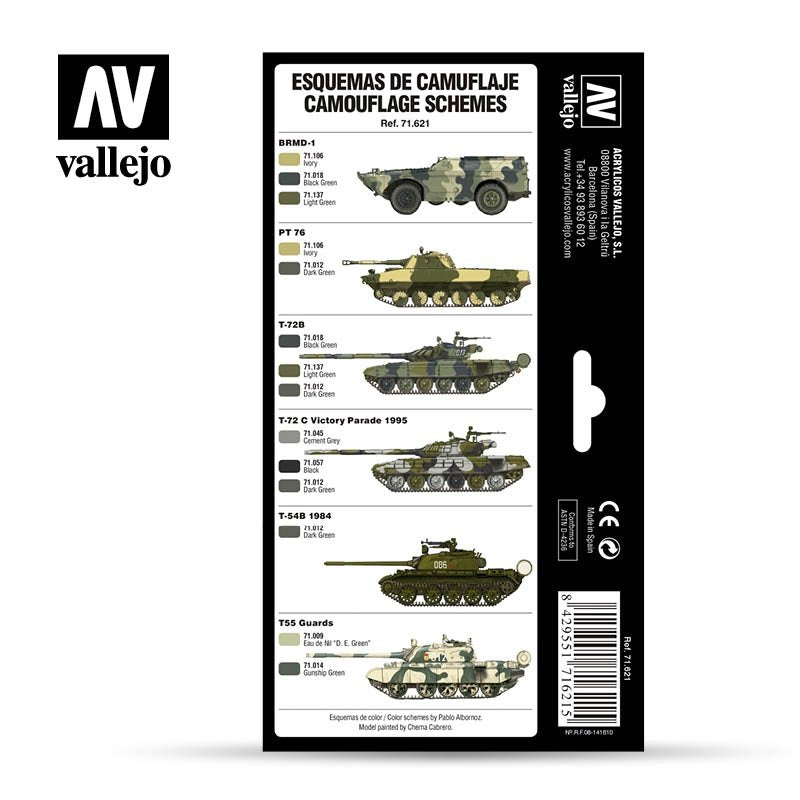 Vallejo 71621 Cold War &amp;amp; Modern Russian Green Patterns 8x17ml – zdjęcie 3