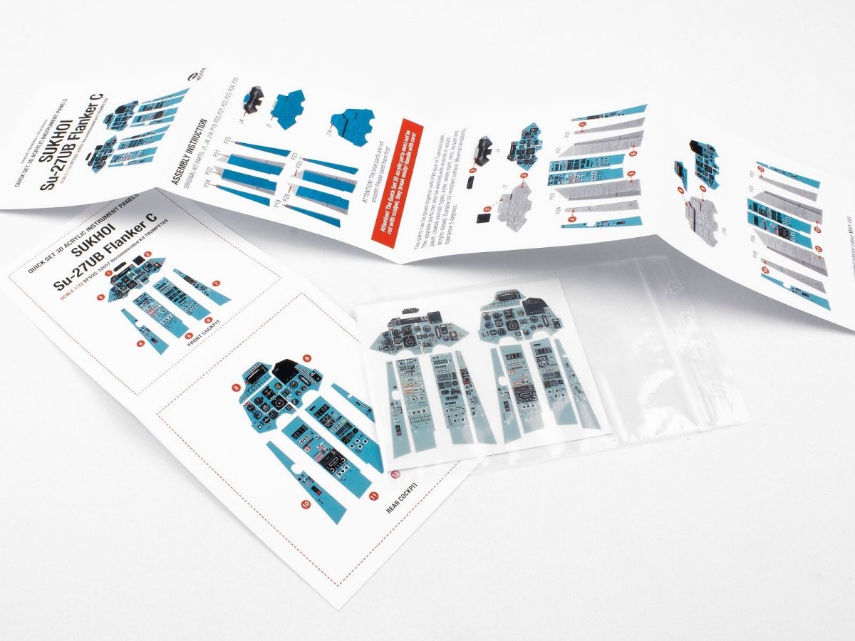 Red Fox Studio QS-32057 Sukhoi Su-27 Flanker C (UB) Trumpeter 1/32 – zdjęcie 2