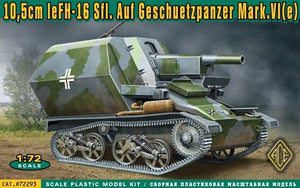 ACE 72293 10,5cm leFH-16 Sfl.Auf Geschuetzpanzer Mark.VI e 1/72