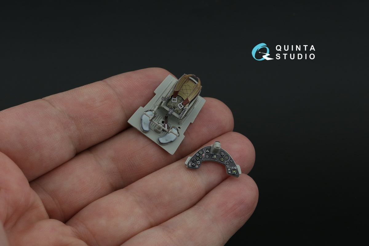 Quinta Studio QD48467 Macchi MC.200 Saetta (Late) 3D-Printed coloured Interior on decal paper (Italeri/Tamiya) 1/48 – zdjęcie 9