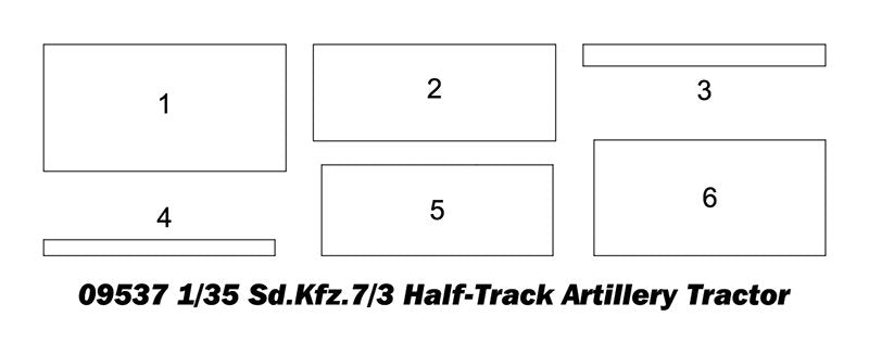 Trumpeter 09537 Sd.Kfz.7/3 Half-Track Artillery Tractor 1/35 – zdjęcie 3