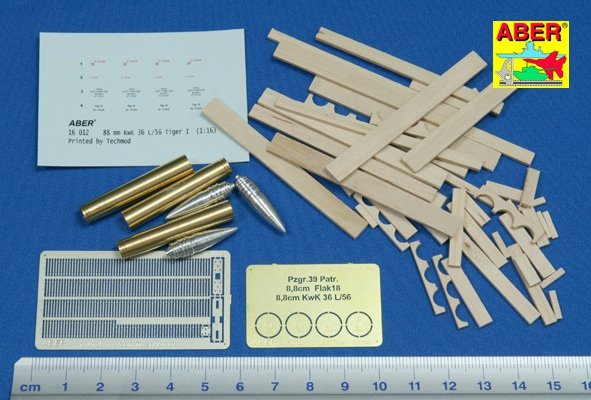 Aber 16012 8.8cm Tiger IA/T Ammo with box (1/16) – image 2