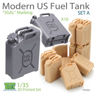 T-Rex Studio TR35064 Modern US Fuel Tank Set A &amp;quot;5GAL&amp;quot; Marking 1/35