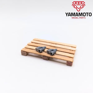 Yamamoto YMPTUN100 Dual Muffler tip Type 2 1/24 – zdjęcie 2