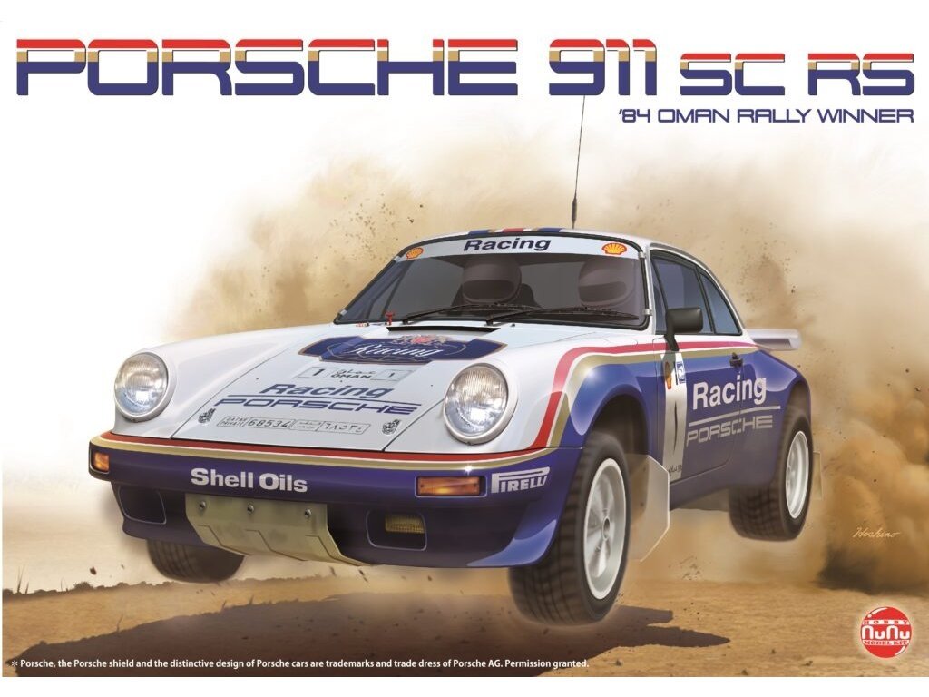 NuNu PN24011 Porsche 911 SC / RS 1984, vainqueur du Rallye d'Oman, échelle 1/24