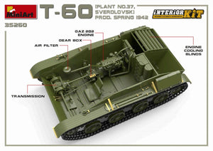MiniArt 35260 T-60 PLANT N.37, SVERDLOVSK PROD. SPRING 1942. INTERIOR KIT 1/35 – zdjęcie 12