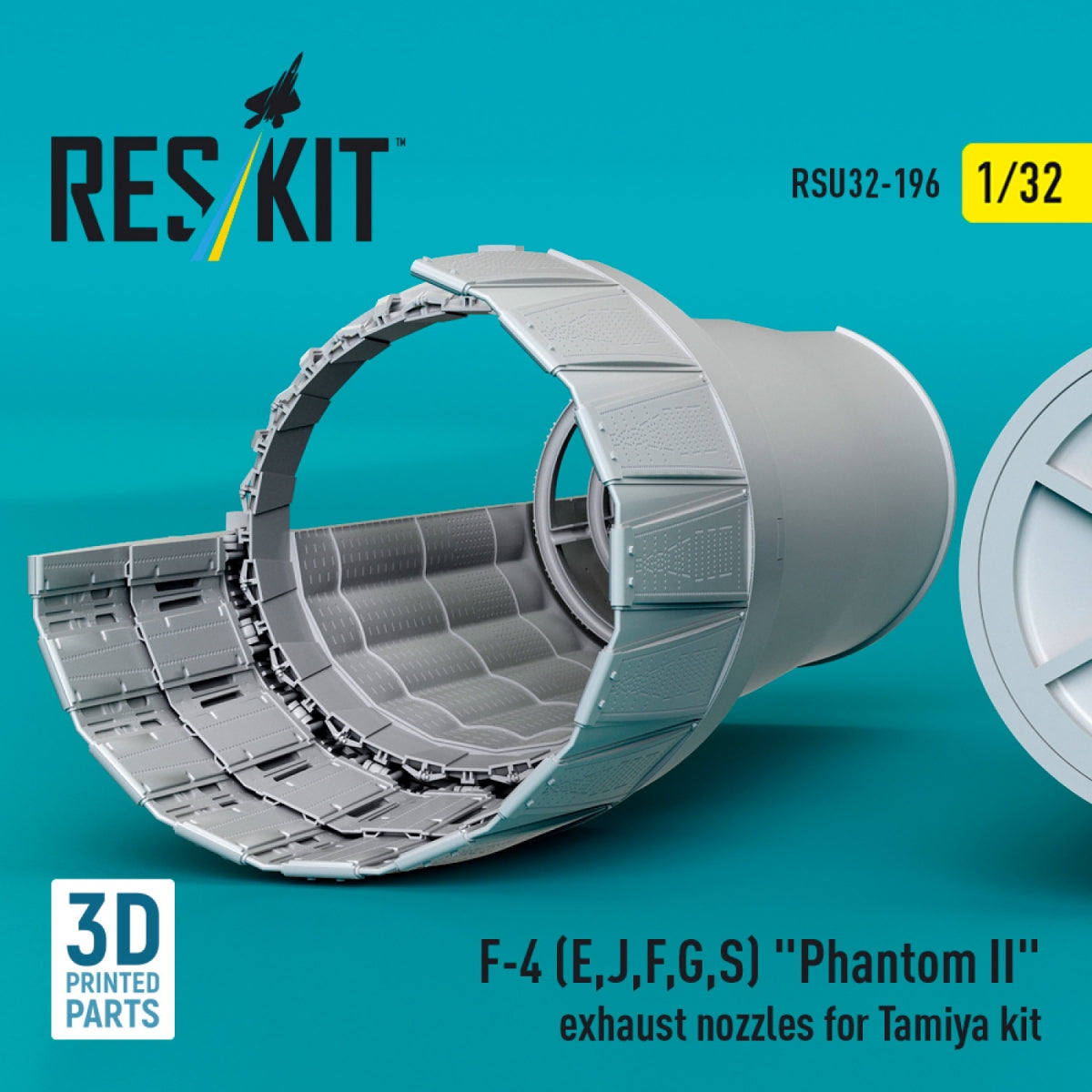 RESKIT RSU32-0196 F-4 (E, J, F, G, S) &amp;quot;Phantom II&amp;quot; exhaust nozzles for Tamiya kit (3D Printed) 1/32 – image 4