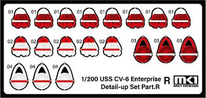 MK1 Design MD-20022 USS CV-6 Enterprise DX with Full Wooden Deck for Trumpeter 1/200 – zdjęcie 78