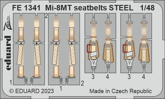 Eduard FE1341 Mi-8MT seatbelts STEEL ZVEZDA 1/48