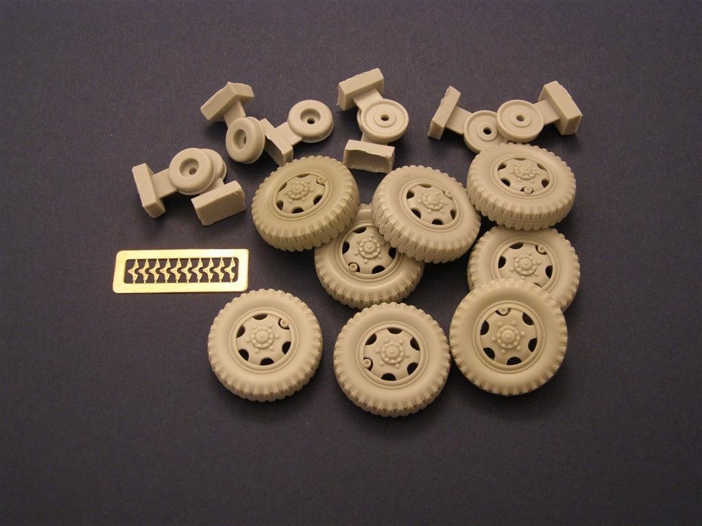 Panzer Art RE35-053 Road wheels for Sd.Kfz 232/232 8 rad (with spare) 1/35 – zdjęcie 2