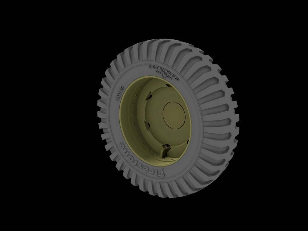 Panzer Art RE35-525 Front road wheels for M3 “Half Track” (Firestone) 1/35 – zdjęcie 2
