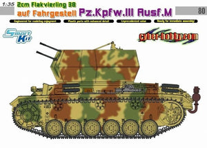Cyber Hobby 6778 2cm Flakvierling 38 auf Fahrgestell Pz.Kpfw.III Ausf.M 1/35