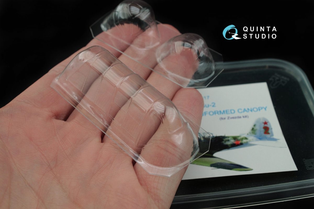 Quinta Studio QC48017 Su-2 vacuformed clear canopy (for Zvezda kit) 1/48 – zdjęcie 8