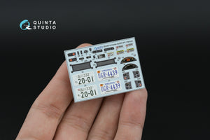 Quinta Studio QD+24014 Honda S2000 AP1 3D-Printed &amp; coloured Interior on decal paper (Tamiya) (with metal sticker parts) 1/35