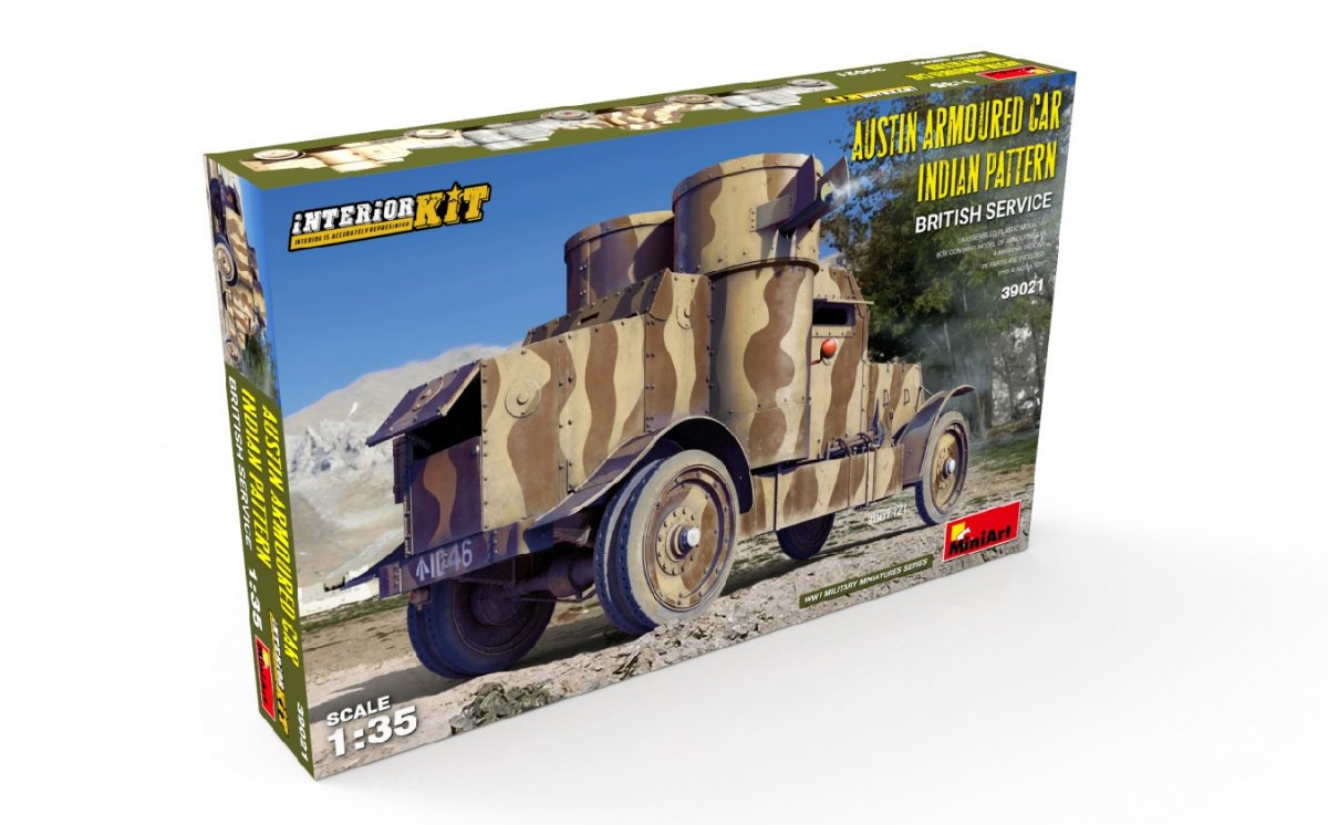 Miniart 39021 AUSTIN ARMORED CAR INDIAN PATTERN. BRITISH SERVICE. INTERIOR KIT 1/35 – image 2