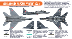 Hataka HTK-CS17 ORANGE LINE – Modern Polish Air Force paint set vol. 1 6x17ml – zdjęcie 3