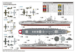 Trumpeter 05628 German Navy Aircraft Carrier DKM Peter Strasser 1/350 – zdjęcie 2