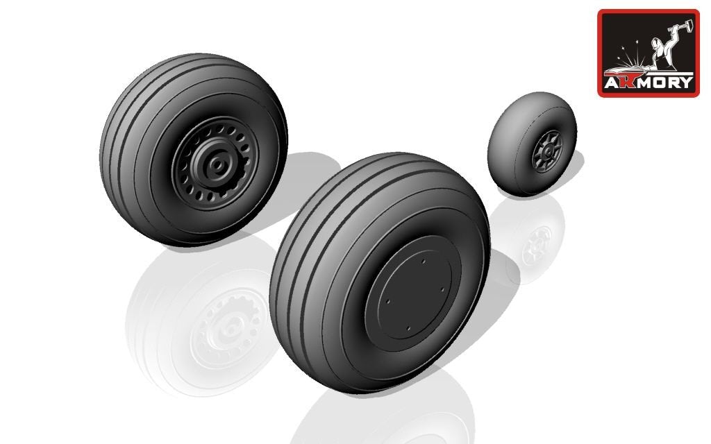 Armory Models AW72301 A-20A Boston wheels, early 1/72 – image 3