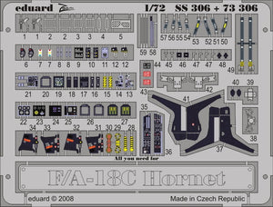 Eduard SS306 F/A-18C Zoom set for ACADEMY 1/72