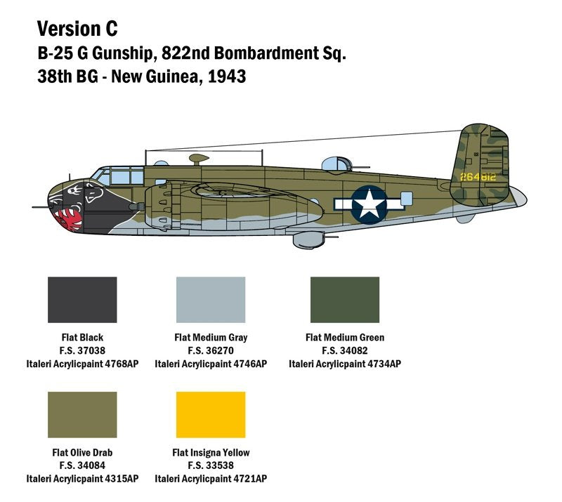 Italeri 2787 B-25G Mitchell 1/48 – zdjęcie 4