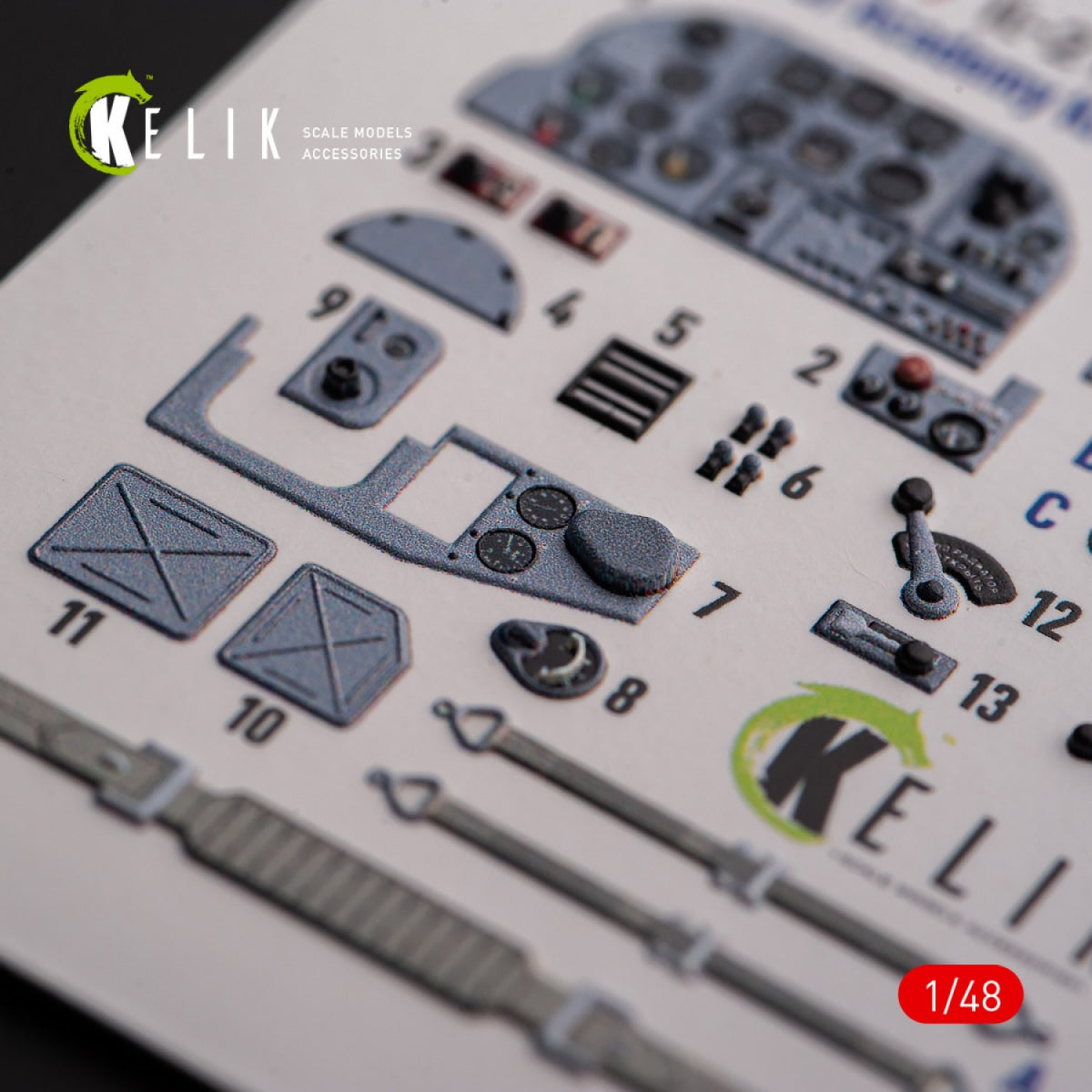 KELIK K48109 IL-2M3 - interior 3D decals for Academy/Accurate Miniatures kit 1/48 – zdjęcie 4