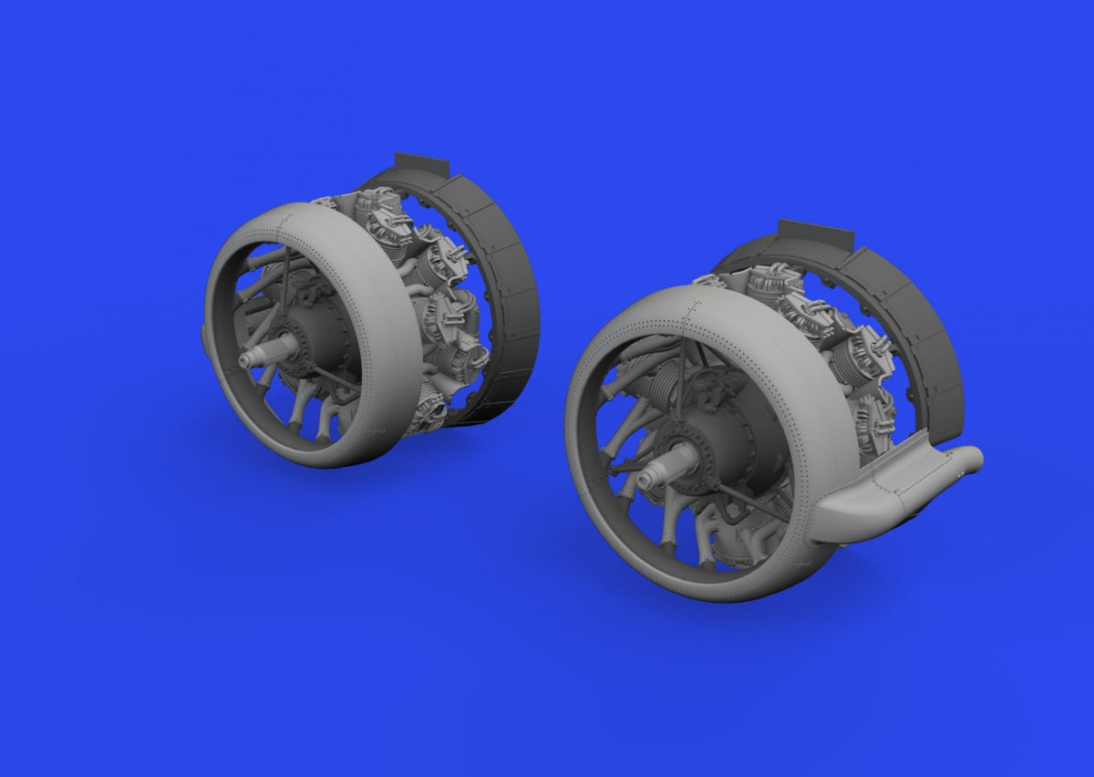 Eduard 648983 Beaufort Mk. I engines PRINT ICM 1/48