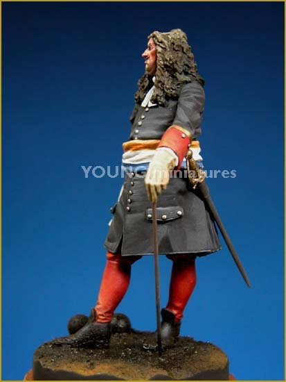 Young Miniatures YH7005 Officier d&amp;#39;artillerie hollandais, 1705, 70 mm – image 2