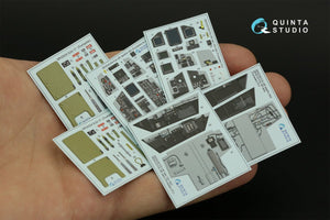 Quinta Studio QD32100 F/A-18F late / EA-18G 3D-Printed &amp;amp; coloured Interior on decal paper (Trumpeter) 1/32 – zdjęcie 2