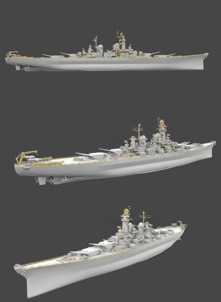 Very Fire VF700902 USS Louisiana BB-71 Montana Class Battleship 1/700 – zdjęcie 4