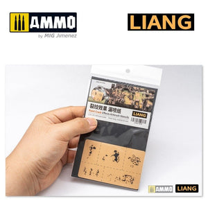 Liang 0008 Paint Crack Effects Airbrush Stencils – image 3