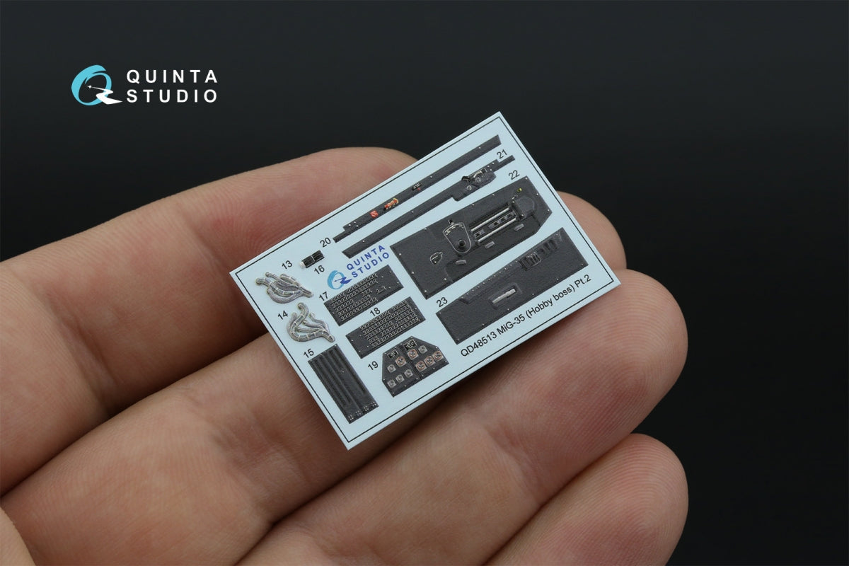 Quinta Studio QD48513 MiG-35 3D-Printed coloured Interior on decal paper (HobbyBoss) 1/48 – zdjęcie 5