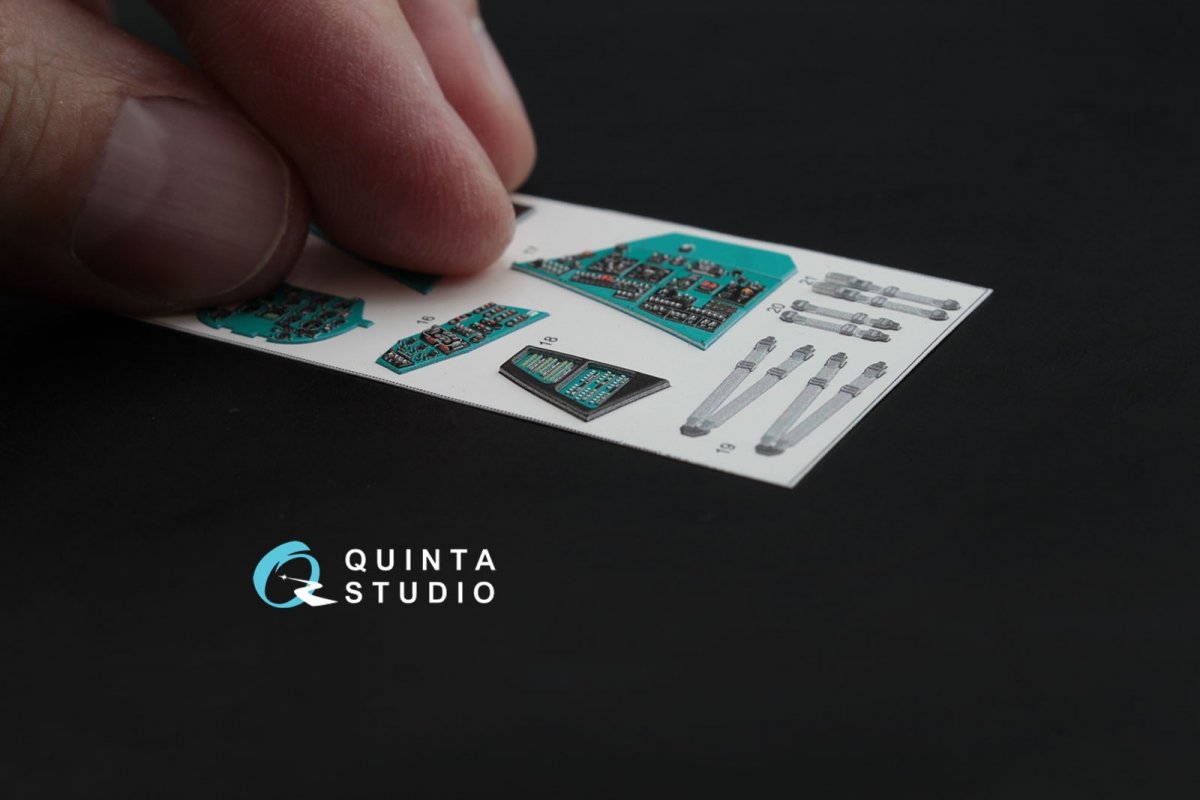 Quinta Studio QD48026 Mi-24V 3D-Printed &amp;amp; coloured Interior on decal paper (for Zvezda kit) 1/48 – Bild 2