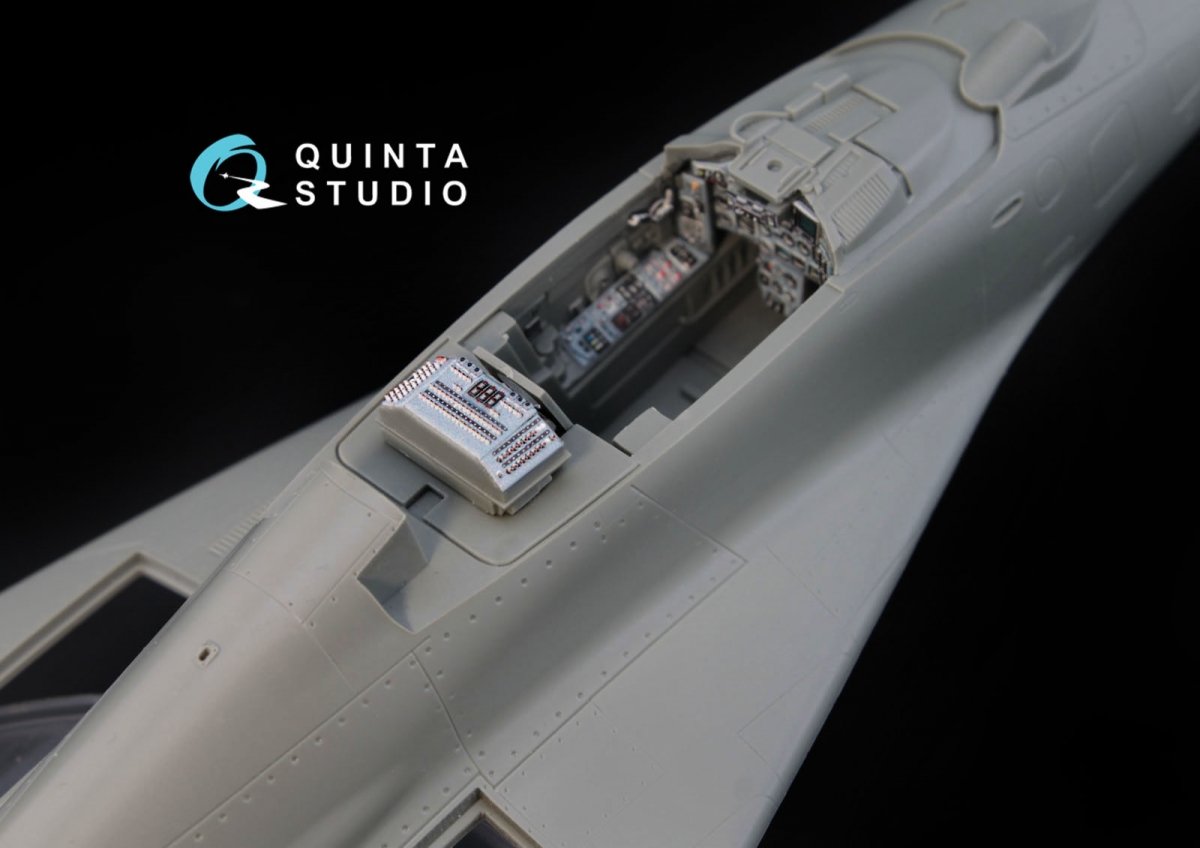 Quinta Studio QD48008 MiG-29 (9-12) 3D-Printed &amp;amp; colored Interior on decal paper (for GWH kits) 1/48 – image 7