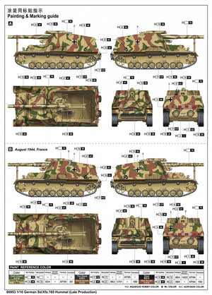 Trumpeter 00953 German Sd.Kfz.165 Hummel Late Production 1/16 – zdjęcie 4