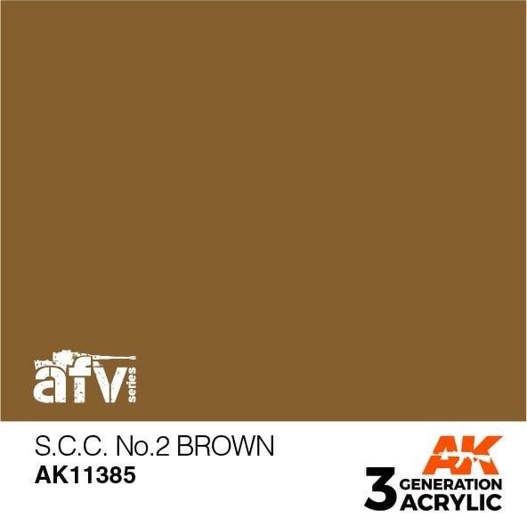 AK Interactive AK11385 SCC No.2 Brown 17ml