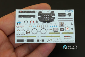 Quinta Studio QD32007 Yak-3 3D-Printed &amp;amp; colored Interior on decal paper (for Special Hobby kit) 1/32 – image 3