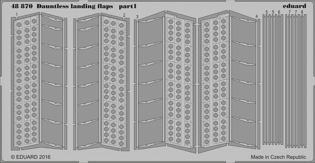 Eduard 48870 Dauntless landing flaps 1/48 EDUARD – image 2
